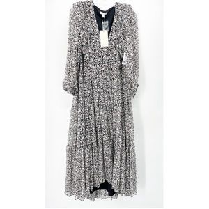 JOIE luxury brand silk midi/maxi Tobey dress NWT size L Retail $448